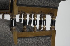 Bruce Talbert, for Gillows an Aesthetic Movement Ebonized & Parcel- Gilt Settee - Thumbnail 15