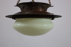 Birmingham Guild of Handicraft. a Rare Arts and Crafts Circular and Copper Light - Thumbnail 6