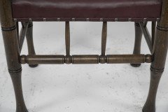 Liberty and Co. a Stained Beech and Leather Thebes Stool. - Thumbnail 10