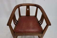 E. A. Taylor, attributed. A Good Arts & Crafts Oak Tub Chair - Thumbnail 10