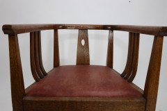 E. A. Taylor, attributed. A Good Arts & Crafts Oak Tub Chair - Thumbnail 11