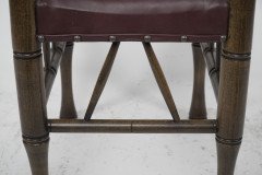Liberty and Co. a Stained Beech and Leather Thebes Stool. - Thumbnail 12