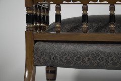 Bruce Talbert, for Gillows an Aesthetic Movement Ebonized & Parcel- Gilt Settee - Thumbnail 21