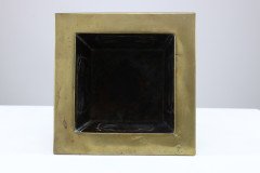 Margaret Gilmour Arts & Crafts Brass Planter with Stylized Rose & Floral Details - Thumbnail 11