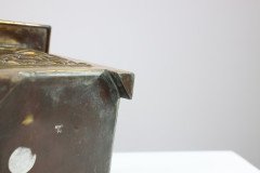 Margaret Gilmour Arts & Crafts Brass Planter with Stylized Rose & Floral Details - Thumbnail 15