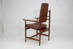 A Scandinavian Style Designer Solid Oak Armchair with a Laminated Back and Seat. - Thumbnail 4