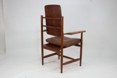 A Scandinavian Style Designer Solid Oak Armchair with a Laminated Back and Seat. - Thumbnail 6
