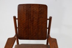 A Scandinavian Style Designer Solid Oak Armchair with a Laminated Back and Seat. - Thumbnail 9