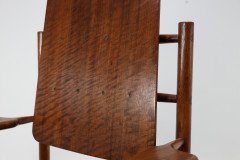 A Scandinavian Style Designer Solid Oak Armchair with a Laminated Back and Seat. - Thumbnail 16