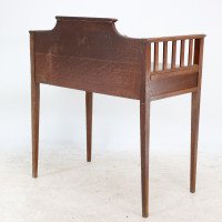 Wylie and Lochhead (attributed). a Good Arts and Crafts Oak Desk with a New Leather Writing Area - Thumbnail 7