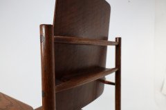 A Scandinavian Style Designer Solid Oak Armchair with a Laminated Back and Seat. - Thumbnail 18