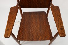 A Scandinavian Style Designer Solid Oak Armchair with a Laminated Back and Seat. - Thumbnail 20