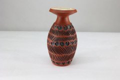 Guy Sydenham for Poole Pottery, Hand Thrown Clay Terracotta Studio Vase - Thumbnail 3