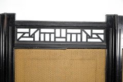 E. W. Godwin, attributed. An Anglo-Japanese Three-fold Screen with Birds Amidst Foliage - Thumbnail 20