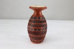 Guy Sydenham for Poole Pottery, Hand Thrown Clay Terracotta Studio Vase - Thumbnail 4