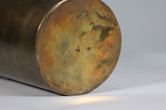 A Large Austrian Secessionist Hand Formed Brass Vase - Thumbnail 9