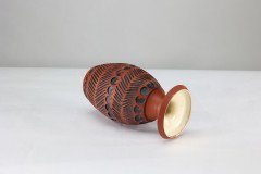 Guy Sydenham for Poole Pottery, Hand Thrown Clay Terracotta Studio Vase - Thumbnail 5