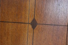 Waring and Gillow. an Arts and Crafts Bow Fronted Kneehole Twin Pedestal Desk - Thumbnail 15