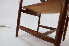 A Scandinavian Style Designer Solid Oak Armchair with a Laminated Back and Seat. - Thumbnail 24