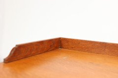 Waring and Gillow. an Arts and Crafts Bow Fronted Kneehole Twin Pedestal Desk - Thumbnail 17