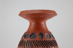 Guy Sydenham for Poole Pottery, Hand Thrown Clay Terracotta Studio Vase - Thumbnail 9