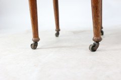Waring and Gillow. an Arts and Crafts Bow Fronted Kneehole Twin Pedestal Desk - Thumbnail 26