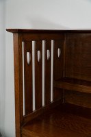George Montague Ellwood Arts & Crafts Oak Sideboard & 8 Matching Dining Chairs - Thumbnail 3