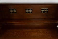 George Montague Ellwood Arts & Crafts Oak Sideboard & 8 Matching Dining Chairs - Thumbnail 4
