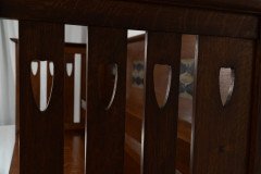 George Montague Ellwood Arts & Crafts Oak Sideboard & 8 Matching Dining Chairs - Thumbnail 5