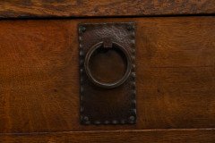 George Montague Ellwood Arts & Crafts Oak Sideboard & 8 Matching Dining Chairs - Thumbnail 6