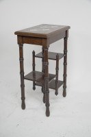 Thomas Jeckyll. a Pair of Anglo Japanese Side Tables Inset with Sunflower Tiles. - Thumbnail 5