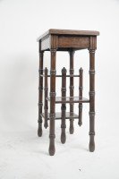 Thomas Jeckyll. a Pair of Anglo Japanese Side Tables Inset with Sunflower Tiles. - Thumbnail 7