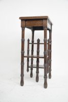 Thomas Jeckyll. a Pair of Anglo Japanese Side Tables Inset with Sunflower Tiles. - Thumbnail 8
