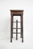 Thomas Jeckyll. a Pair of Anglo Japanese Side Tables Inset with Sunflower Tiles. - Thumbnail 9