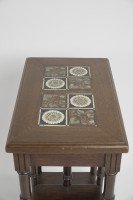 Thomas Jeckyll. a Pair of Anglo Japanese Side Tables Inset with Sunflower Tiles. - Thumbnail 10