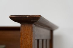 George Montague Ellwood Arts & Crafts Oak Sideboard & 8 Matching Dining Chairs - Thumbnail 13