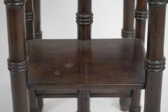 Thomas Jeckyll. a Pair of Anglo Japanese Side Tables Inset with Sunflower Tiles. - Thumbnail 12
