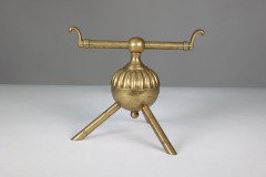 Dr C Dresser Attributed Benham and Froud, a Pair of Brass Fire Dogs - Thumbnail 5