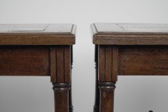 Thomas Jeckyll. a Pair of Anglo Japanese Side Tables Inset with Sunflower Tiles. - Thumbnail 14