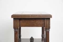 Thomas Jeckyll. a Pair of Anglo Japanese Side Tables Inset with Sunflower Tiles. - Thumbnail 15