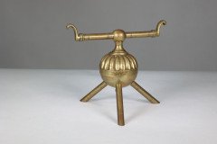 Dr C Dresser Attributed Benham and Froud, a Pair of Brass Fire Dogs - Thumbnail 8