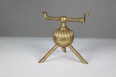 Dr C. Dresser Attributed for Benham & Froud Pair of Brass Fire Dogs - Thumbnail 9