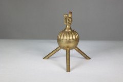 Dr C Dresser Attributed Benham and Froud, a Pair of Brass Fire Dogs - Thumbnail 10