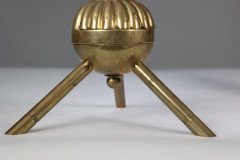 Dr C Dresser Attributed Benham and Froud, a Pair of Brass Fire Dogs - Thumbnail 12