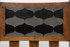 George Montague Ellwood Arts & Crafts Oak Sideboard & 8 Matching Dining Chairs - Thumbnail 22