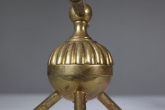 Dr C. Dresser Attributed for Benham & Froud Pair of Brass Fire Dogs - Thumbnail 15