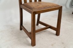 George Montague Ellwood Arts & Crafts Oak Sideboard & 8 Matching Dining Chairs - Thumbnail 24