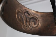 M H Baillie Scott, an Arts & Crafts Handmade Copper & Wrought Iron Ceiling Light - Thumbnail 3