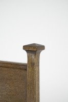 Norman & Stacey ( attributed. ). An Arts & Crafts Oak High Back Chair with Shaped Back - Thumbnail 8