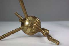 Dr C Dresser Attributed Benham and Froud, a Pair of Brass Fire Dogs - Thumbnail 19